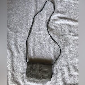 Simply Vera Vera Wang Snakeskin Crossbody Bag - Gray